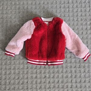 Cat & Jack Fuzzy Red Jacket